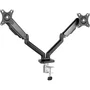 Tooq Soporte de Mesa para 2 Pantallas 17-32 pulgadas, Negro